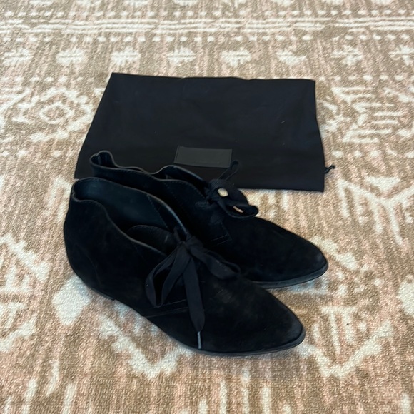 Alexander wang suede lace bootie sz 39.5 black - Picture 2 of 9